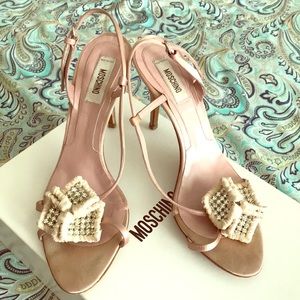WEEKEND SALE!!!!! Moschino pink satin heels